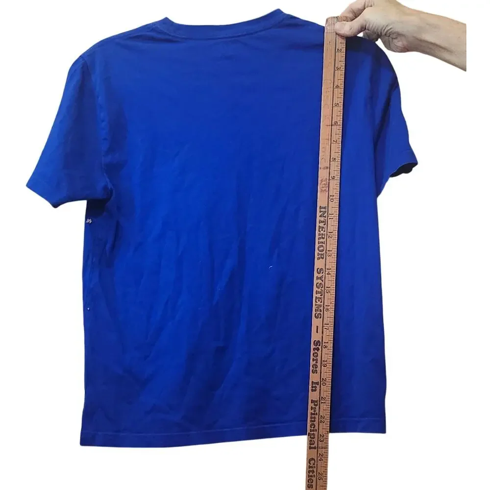 Boys Ralph Lauren Big Pony T-Shirt Size Youth 14-16 Royal Blue Yellow
